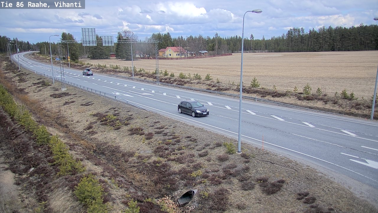 Weather Camera Image Road 86 Raahe, Vihanti, Raahe, Pohjois-Pohjanmaa