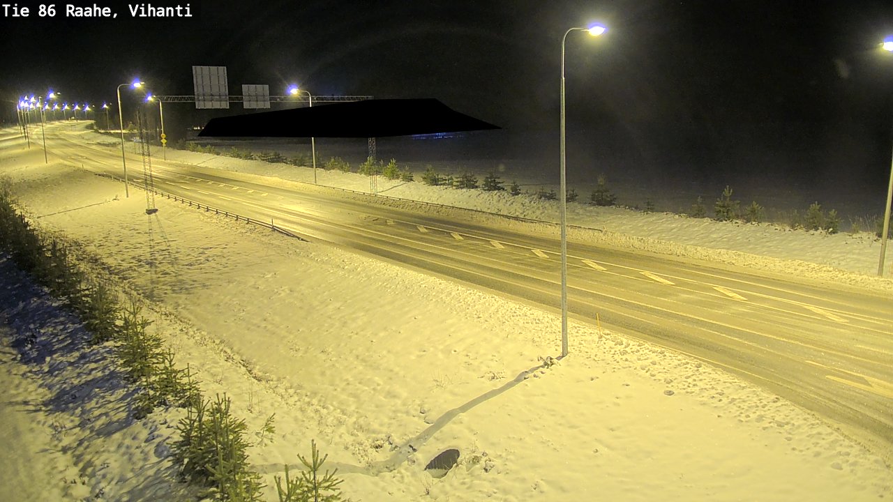 Weather Camera Image Väg 86 Raahe, Vihanti, Raahe, Pohjois-Pohjanmaa