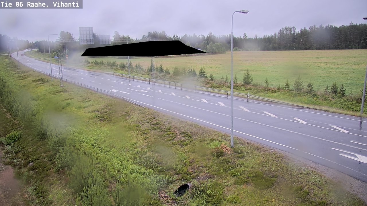 Weather Camera Image Väg 86 Raahe, Vihanti, Raahe, Pohjois-Pohjanmaa