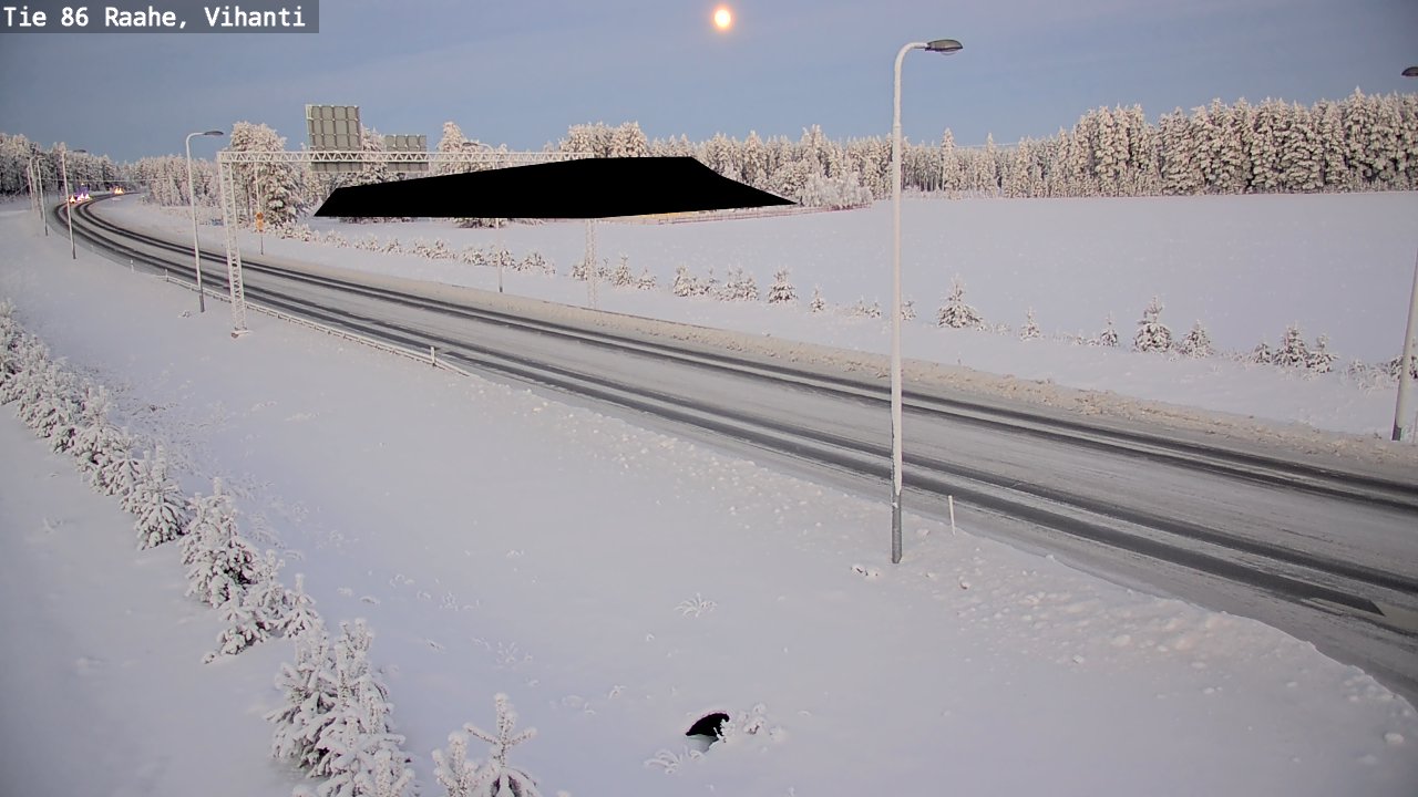 Weather Camera Image Road 86 Raahe, Vihanti, Raahe, Pohjois-Pohjanmaa