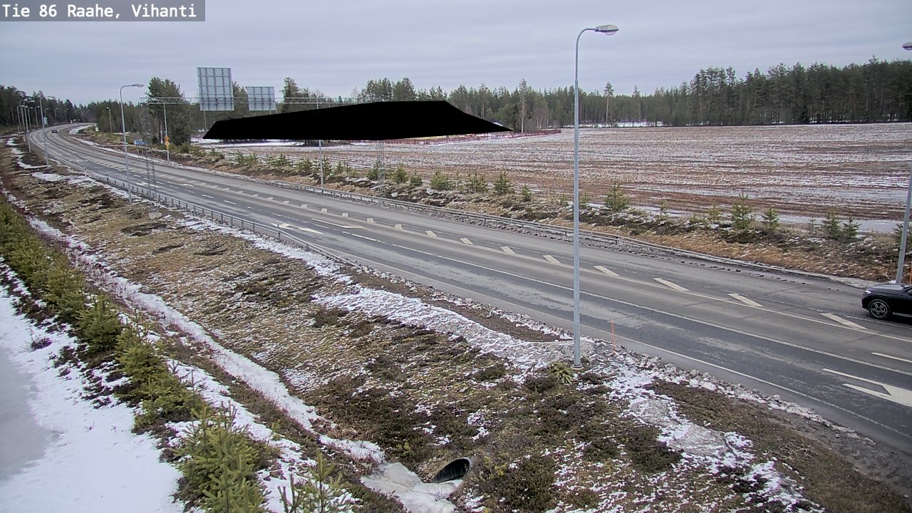 Weather Camera Image Väg 86 Raahe, Vihanti, Raahe, Pohjois-Pohjanmaa