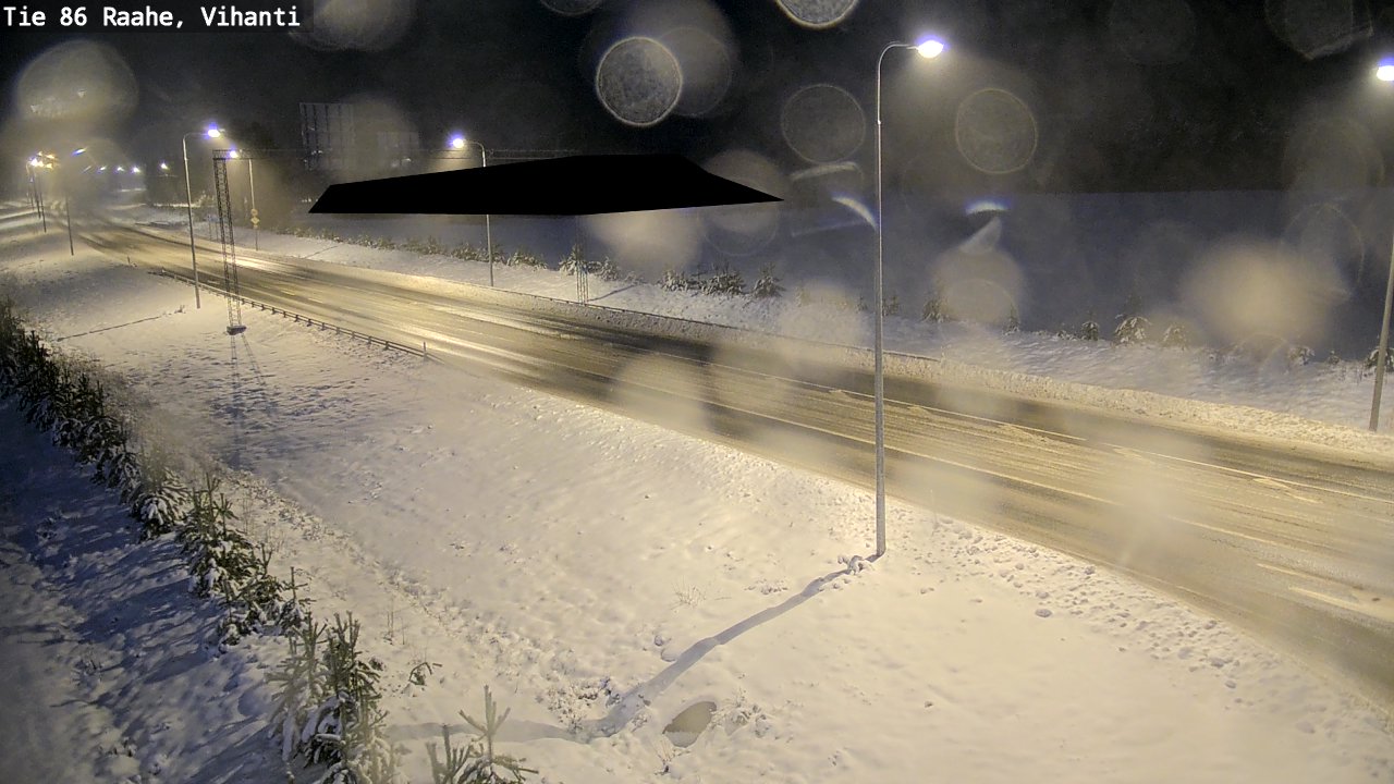 Weather Camera Image Väg 86 Raahe, Vihanti, Raahe, Pohjois-Pohjanmaa