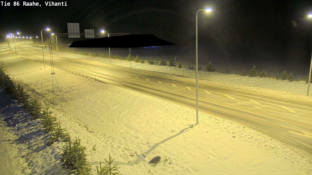 Weather Camera Image Väg 86 Raahe, Vihanti, Raahe, Pohjois-Pohjanmaa