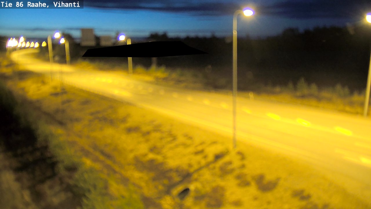 Weather Camera Image Väg 86 Raahe, Vihanti, Raahe, Pohjois-Pohjanmaa