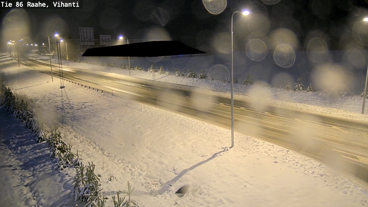 Weather Camera Image Väg 86 Raahe, Vihanti, Raahe, Pohjois-Pohjanmaa