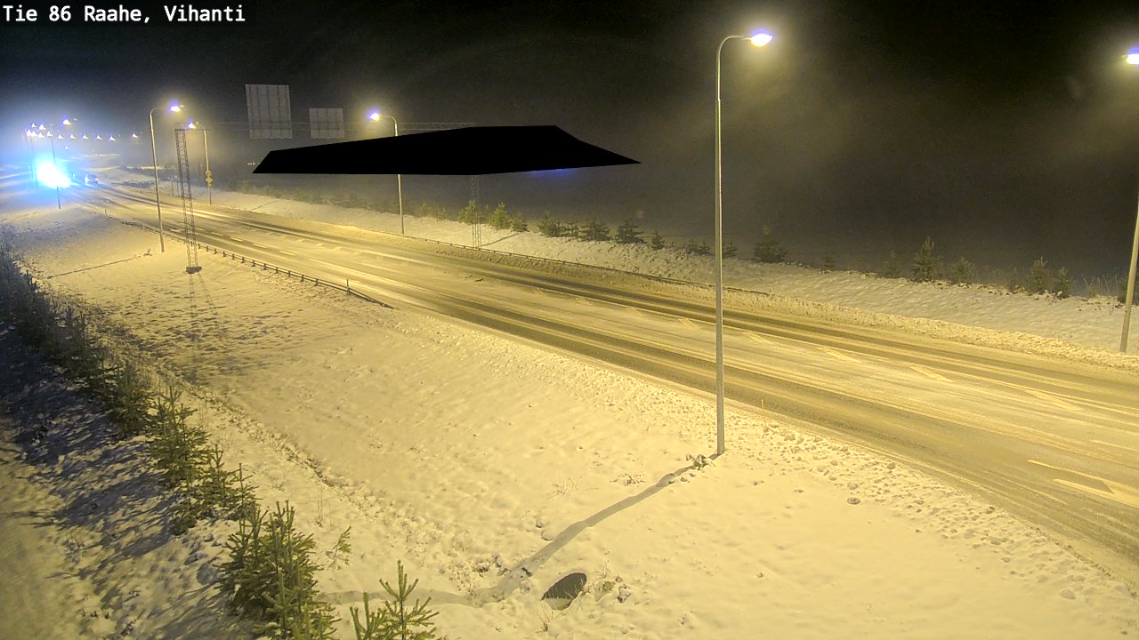 Weather Camera Image Väg 86 Raahe, Vihanti, Raahe, Pohjois-Pohjanmaa
