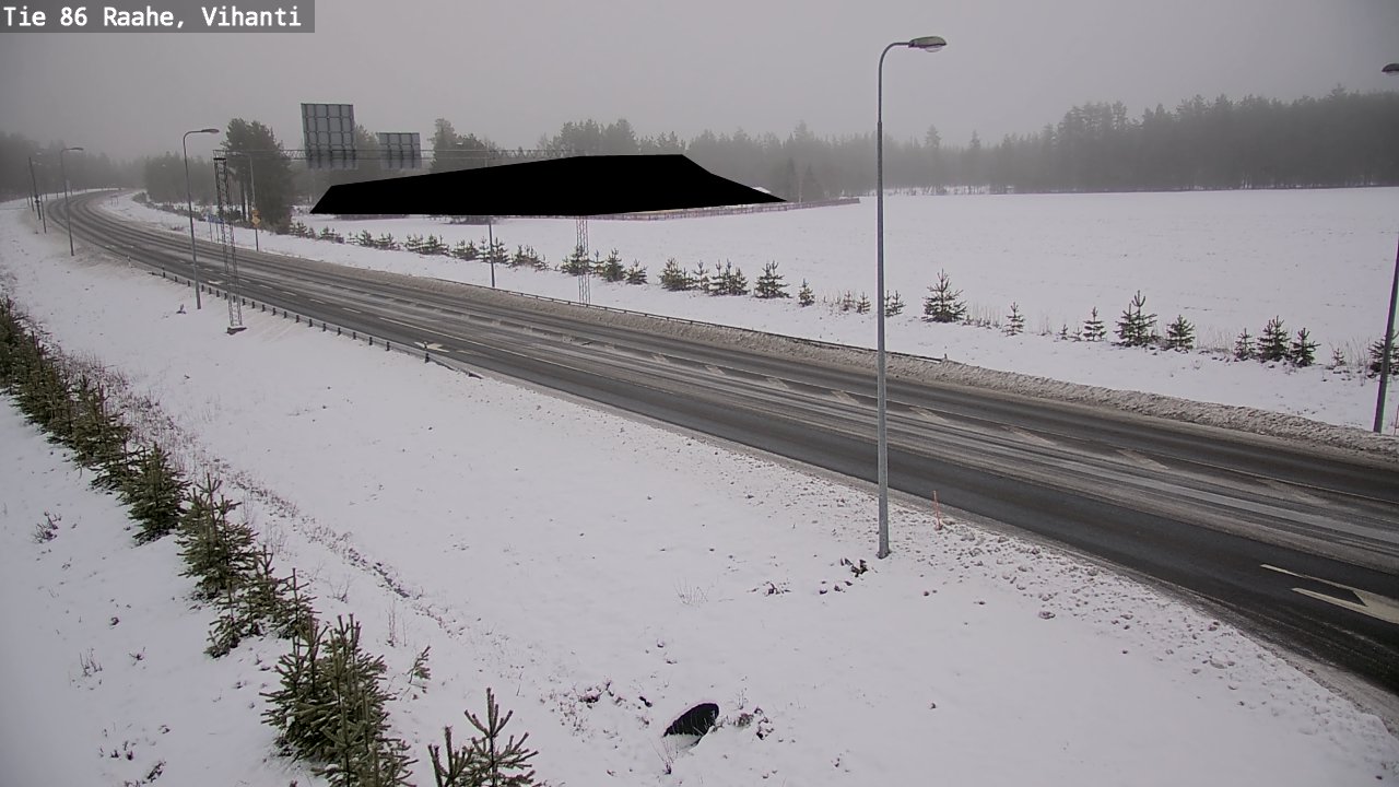 Weather Camera Image Väg 86 Raahe, Vihanti, Raahe, Pohjois-Pohjanmaa