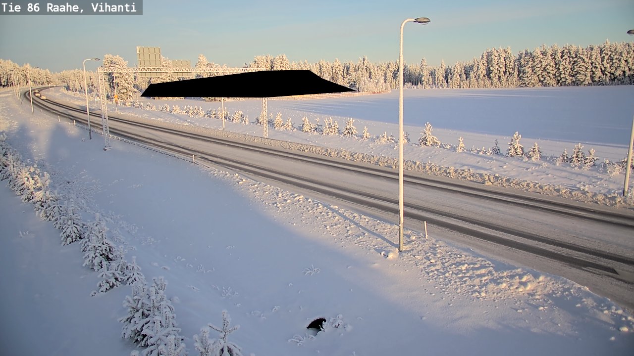Weather Camera Image Road 86 Raahe, Vihanti, Raahe, Pohjois-Pohjanmaa