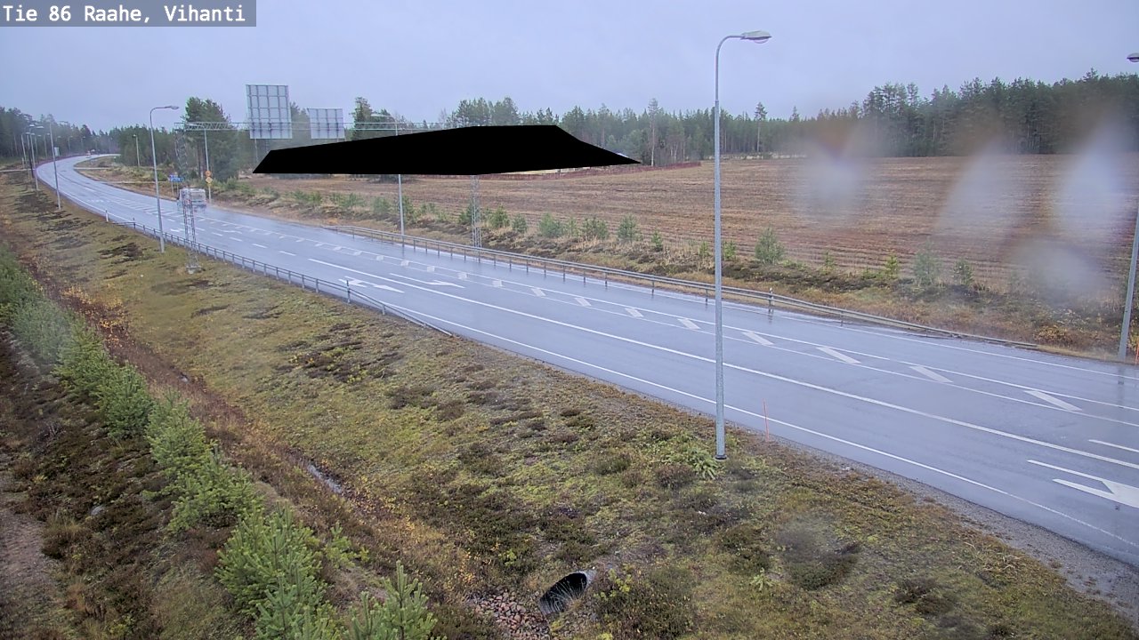 Weather Camera Image Väg 86 Raahe, Vihanti, Raahe, Pohjois-Pohjanmaa