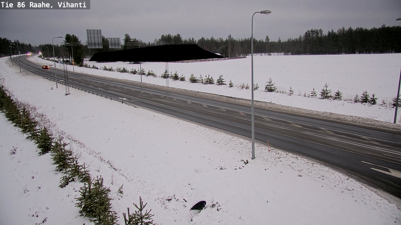 Weather Camera Image Väg 86 Raahe, Vihanti, Raahe, Pohjois-Pohjanmaa