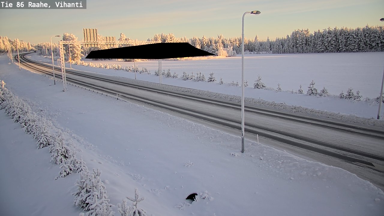 Weather Camera Image Road 86 Raahe, Vihanti, Raahe, Pohjois-Pohjanmaa