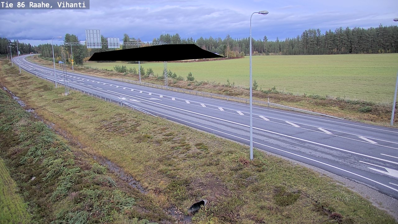 Weather Camera Image Väg 86 Raahe, Vihanti, Raahe, Pohjois-Pohjanmaa