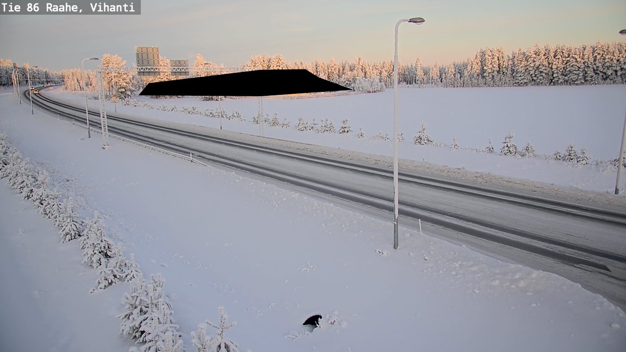 Weather Camera Image Road 86 Raahe, Vihanti, Raahe, Pohjois-Pohjanmaa