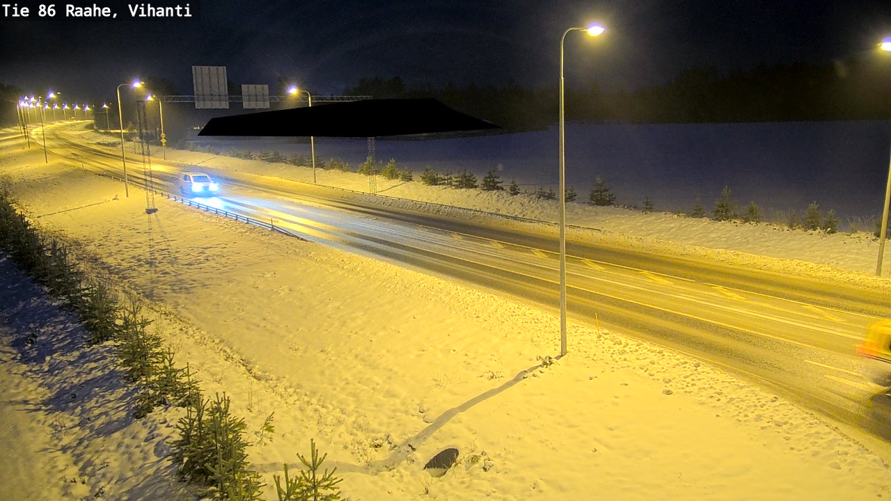 Weather Camera Image Road 86 Raahe, Vihanti, Raahe, Pohjois-Pohjanmaa