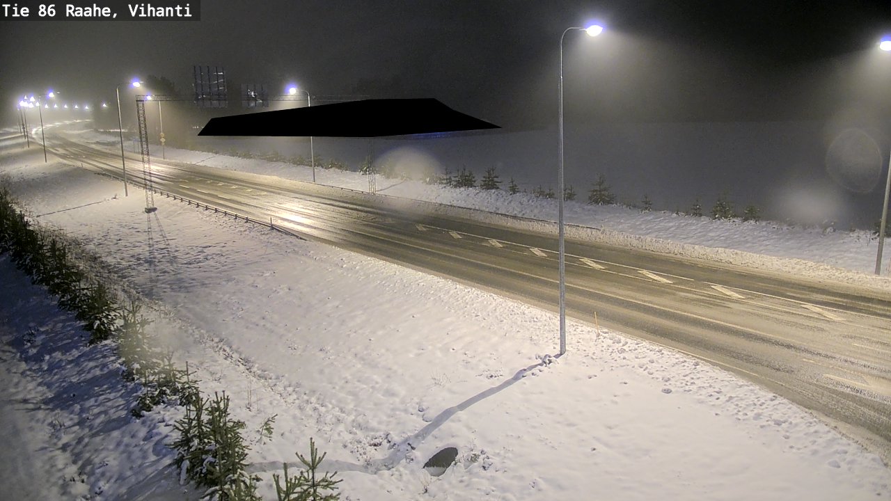 Weather Camera Image Väg 86 Raahe, Vihanti, Raahe, Pohjois-Pohjanmaa