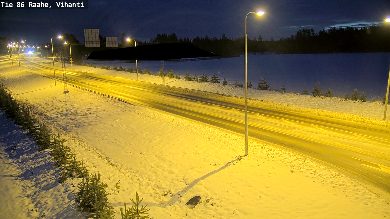Weather Camera Image Väg 86 Raahe, Vihanti, Raahe, Pohjois-Pohjanmaa