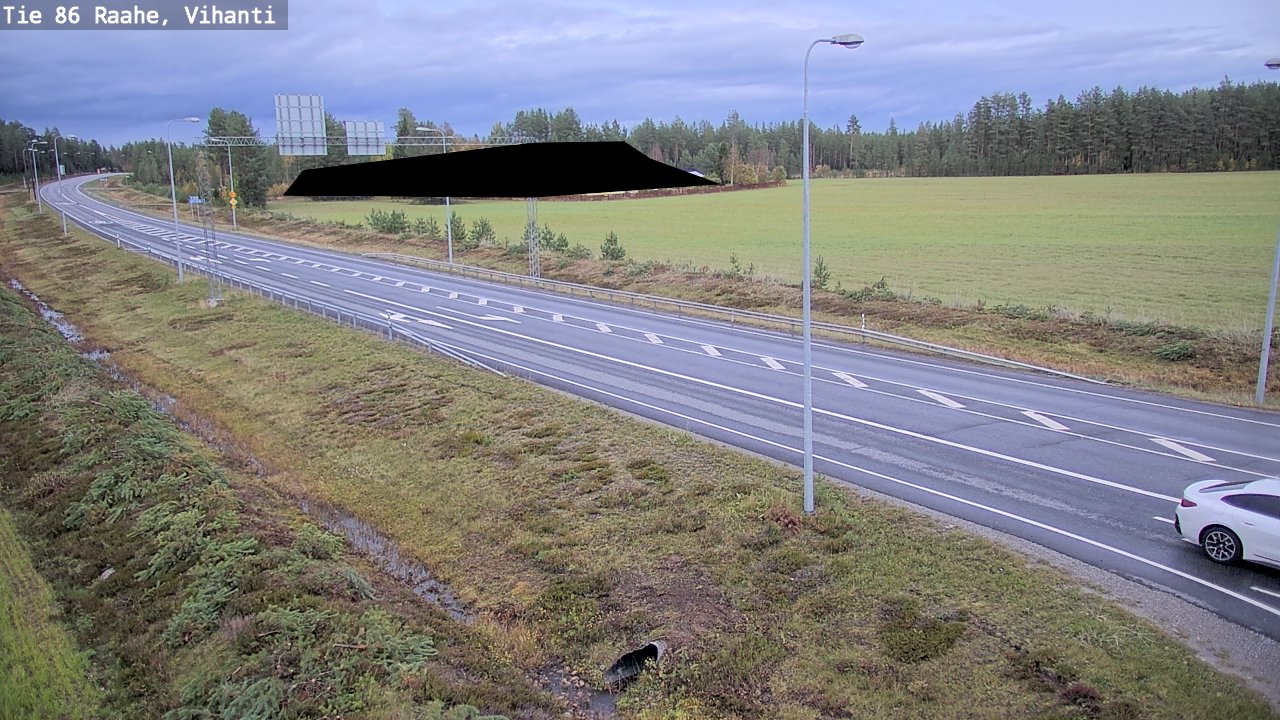 Weather Camera Image Väg 86 Raahe, Vihanti, Raahe, Pohjois-Pohjanmaa