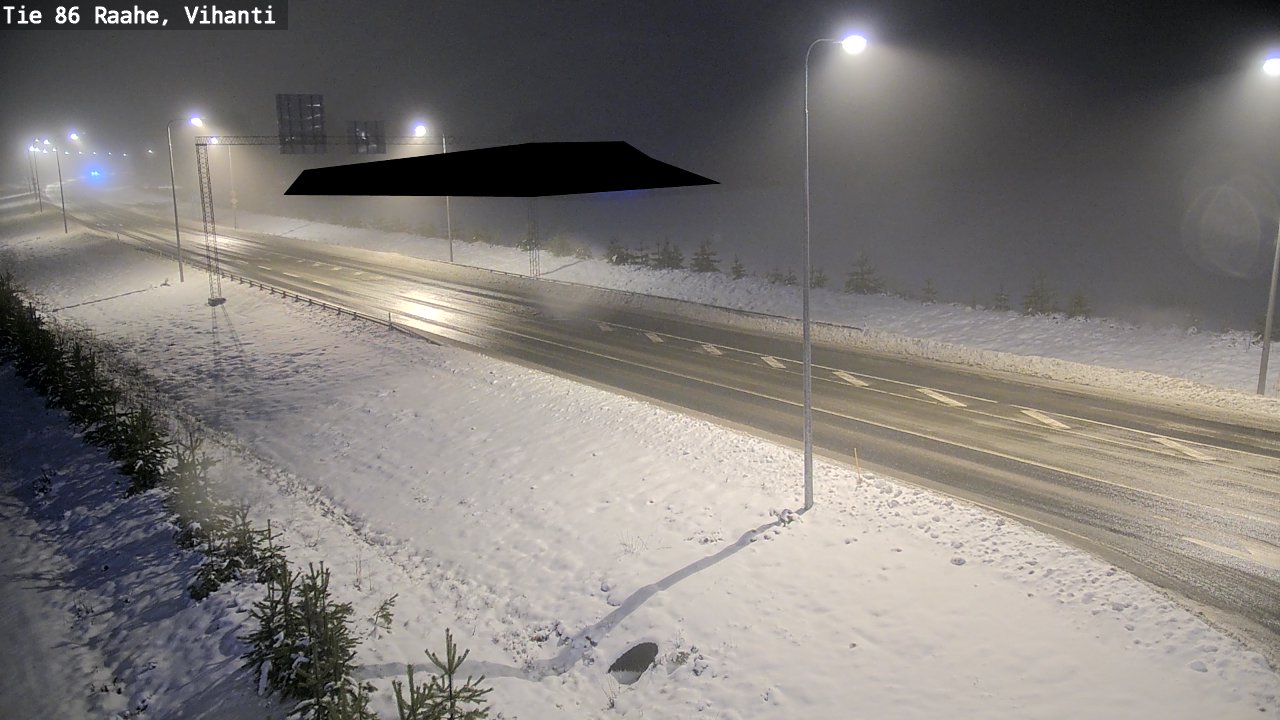 Weather Camera Image Väg 86 Raahe, Vihanti, Raahe, Pohjois-Pohjanmaa