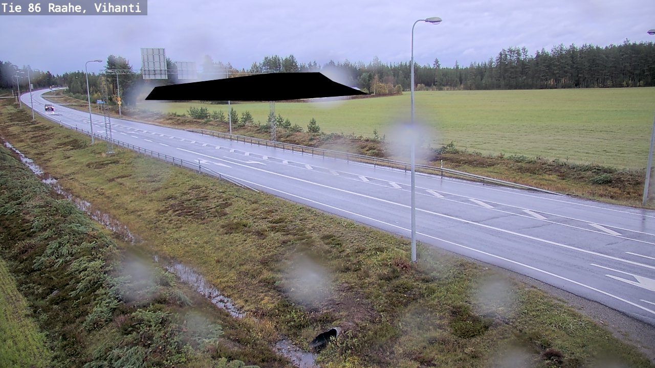 Weather Camera Image Väg 86 Raahe, Vihanti, Raahe, Pohjois-Pohjanmaa