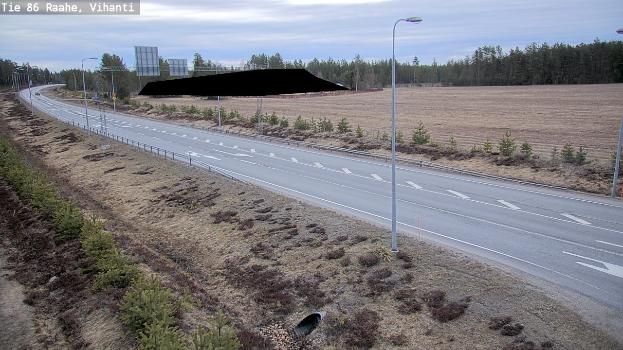 Weather Camera Image Road 86 Raahe, Vihanti, Raahe, Pohjois-Pohjanmaa