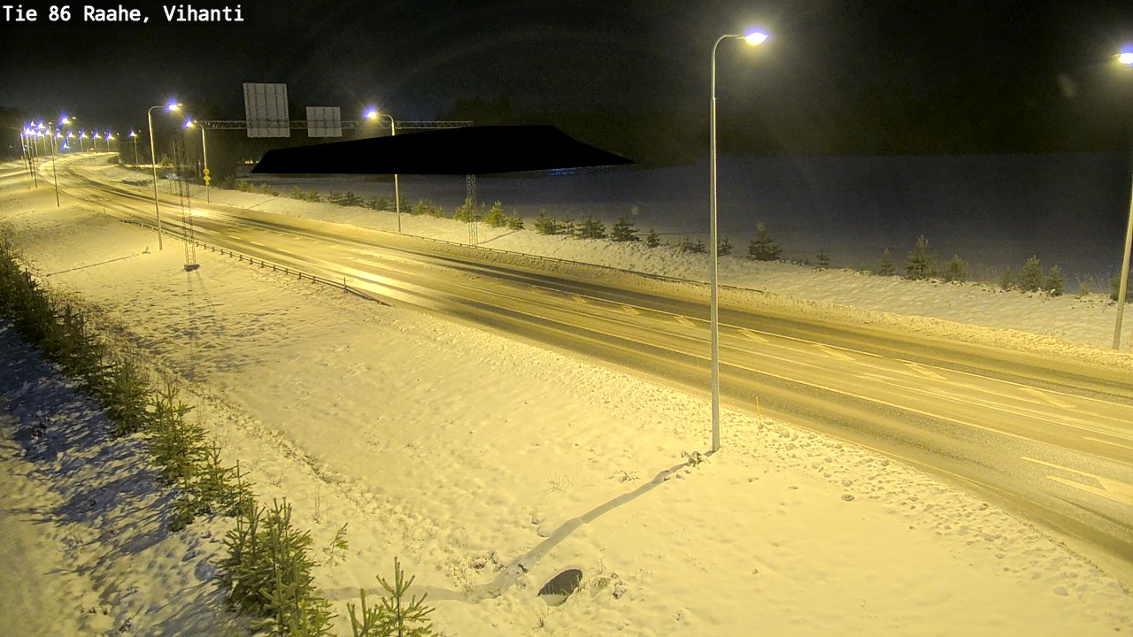 Weather Camera Image Road 86 Raahe, Vihanti, Raahe, Pohjois-Pohjanmaa