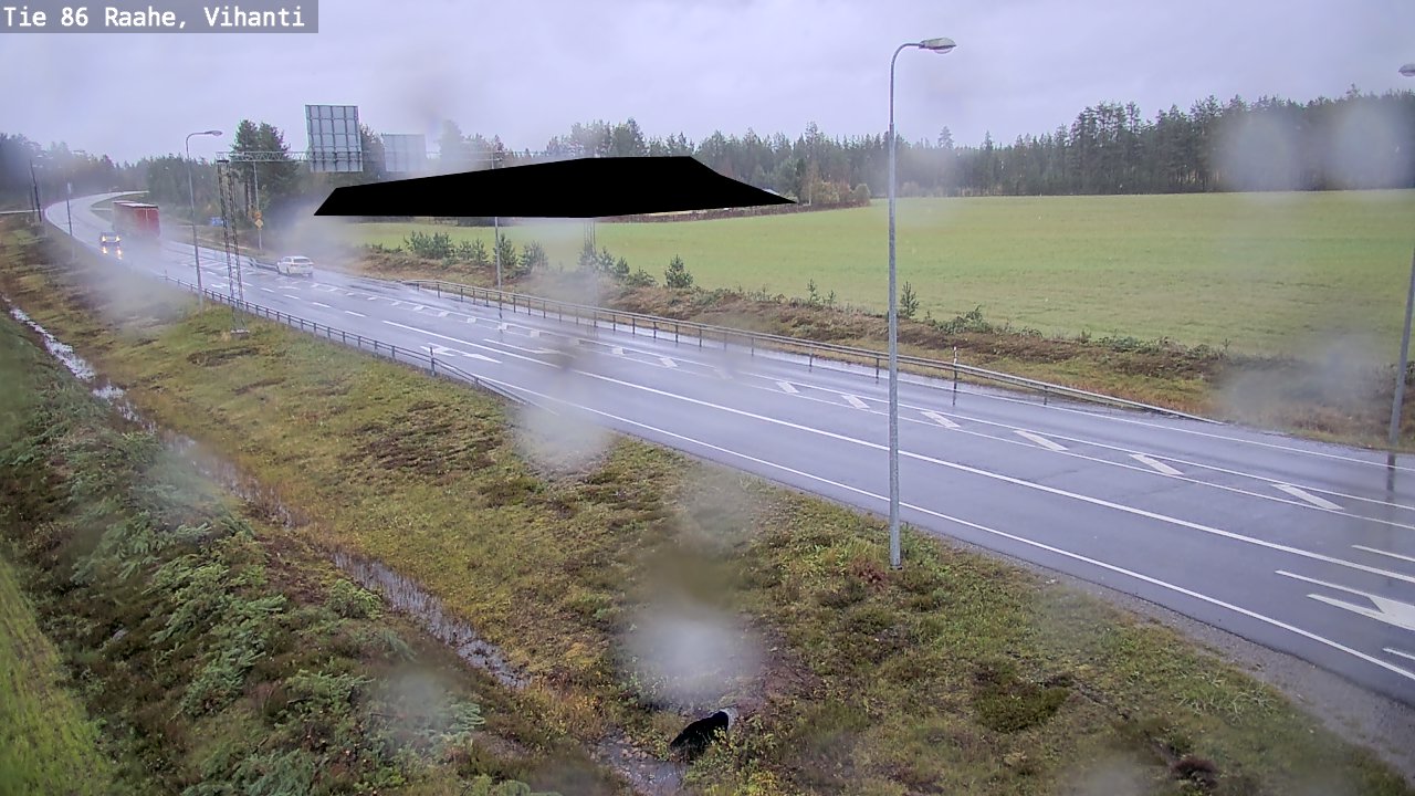Weather Camera Image Road 86 Raahe, Vihanti, Raahe, Pohjois-Pohjanmaa
