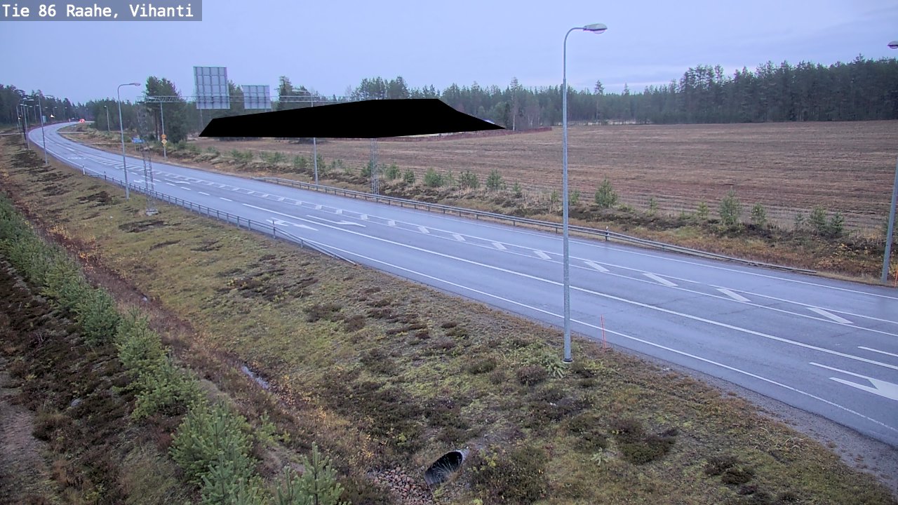 Weather Camera Image Road 86 Raahe, Vihanti, Raahe, Pohjois-Pohjanmaa