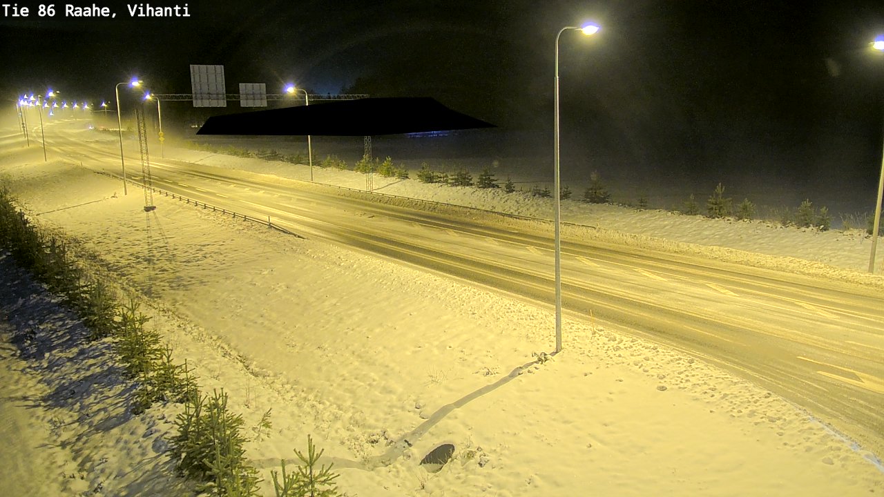 Weather Camera Image Väg 86 Raahe, Vihanti, Raahe, Pohjois-Pohjanmaa