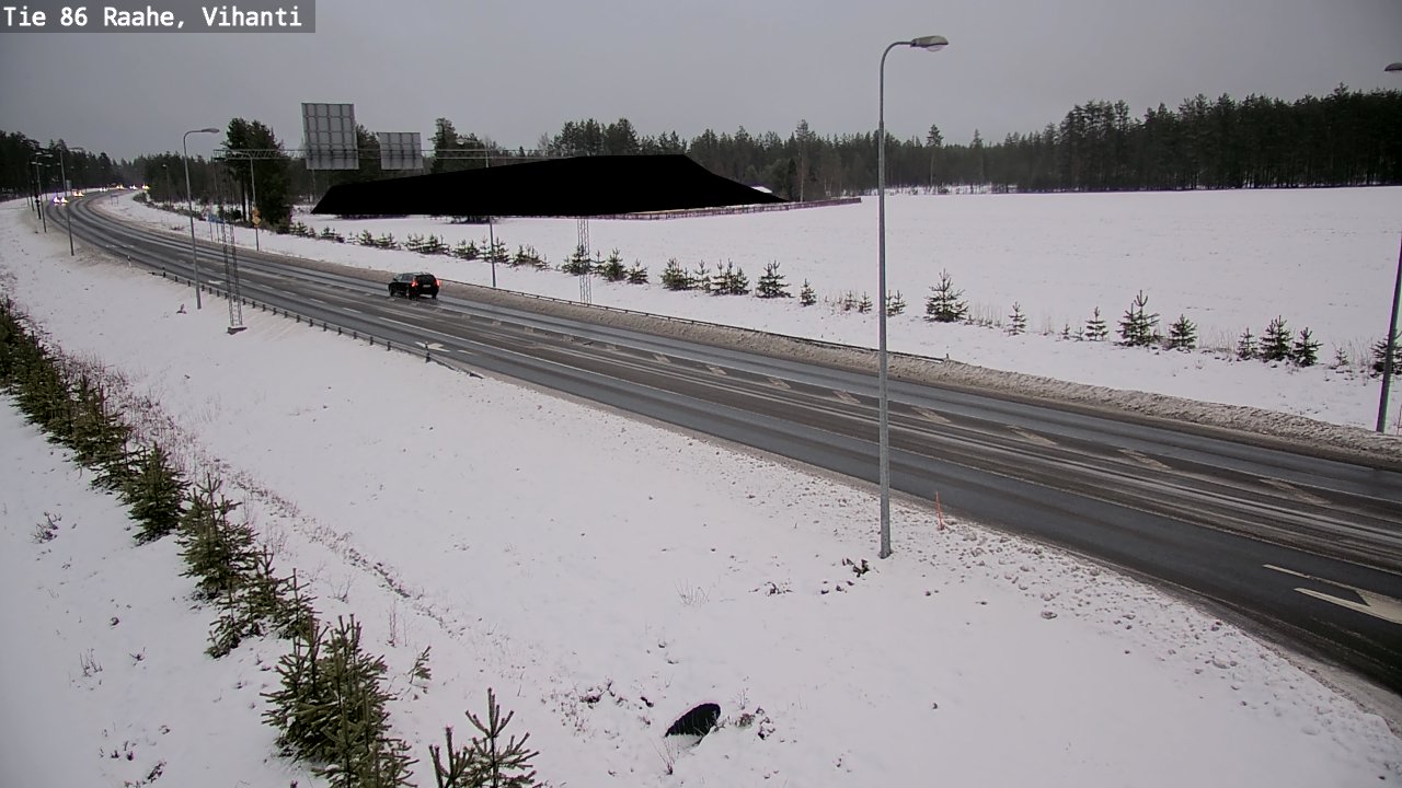 Weather Camera Image Väg 86 Raahe, Vihanti, Raahe, Pohjois-Pohjanmaa