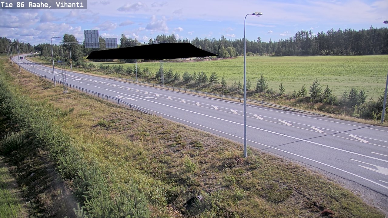 Weather Camera Image Väg 86 Raahe, Vihanti, Raahe, Pohjois-Pohjanmaa