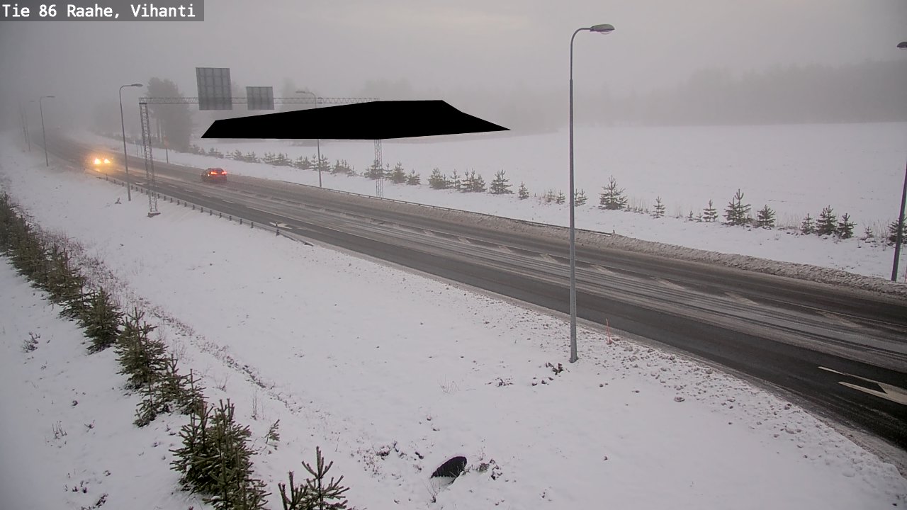 Weather Camera Image Väg 86 Raahe, Vihanti, Raahe, Pohjois-Pohjanmaa