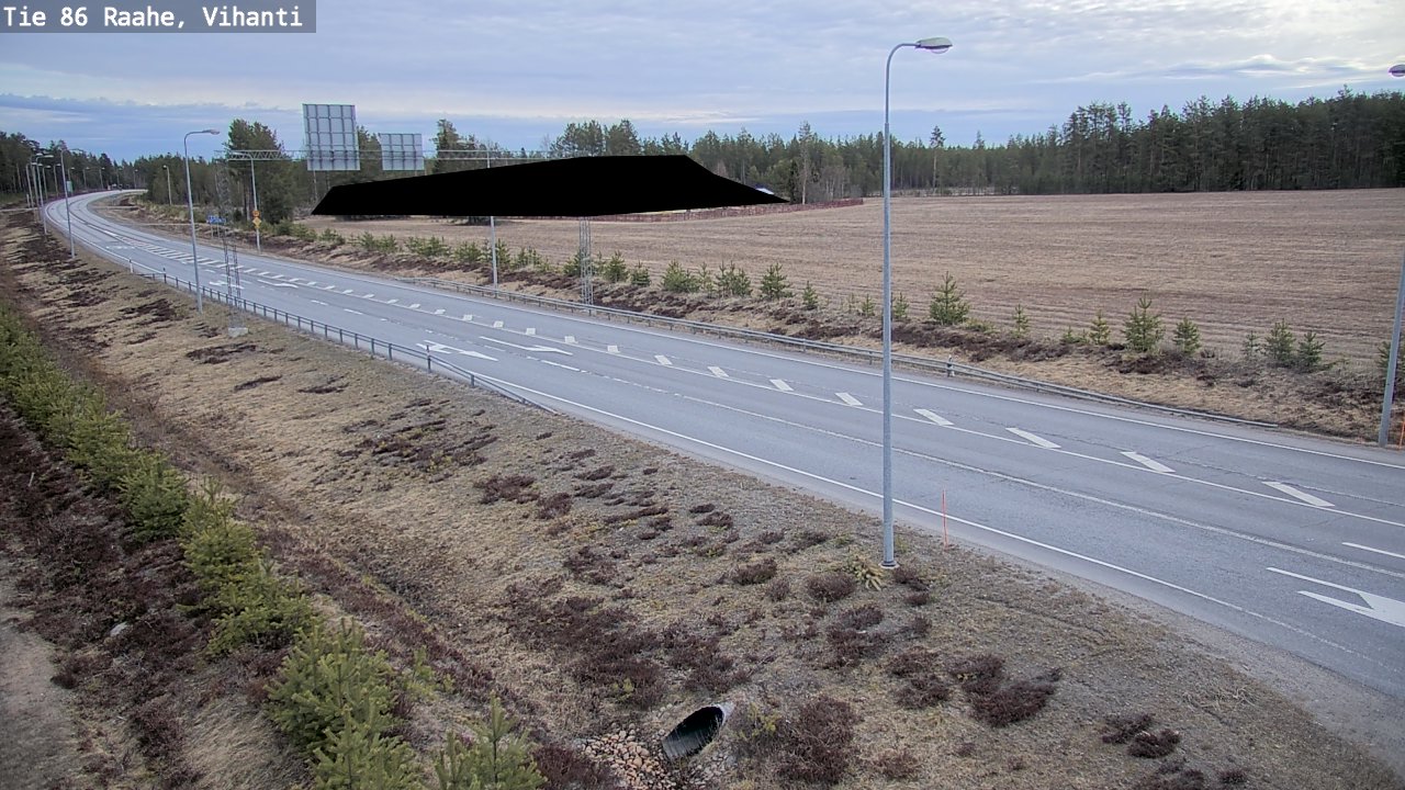 Weather Camera Image Road 86 Raahe, Vihanti, Raahe, Pohjois-Pohjanmaa