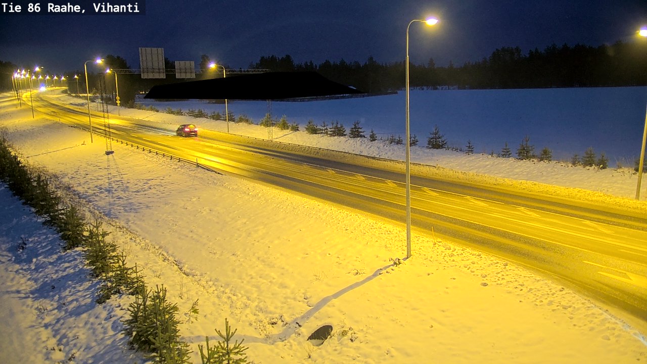 Weather Camera Image Road 86 Raahe, Vihanti, Raahe, Pohjois-Pohjanmaa