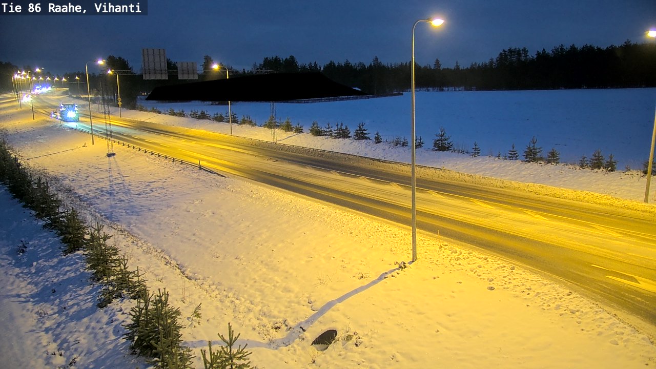 Weather Camera Image Väg 86 Raahe, Vihanti, Raahe, Pohjois-Pohjanmaa