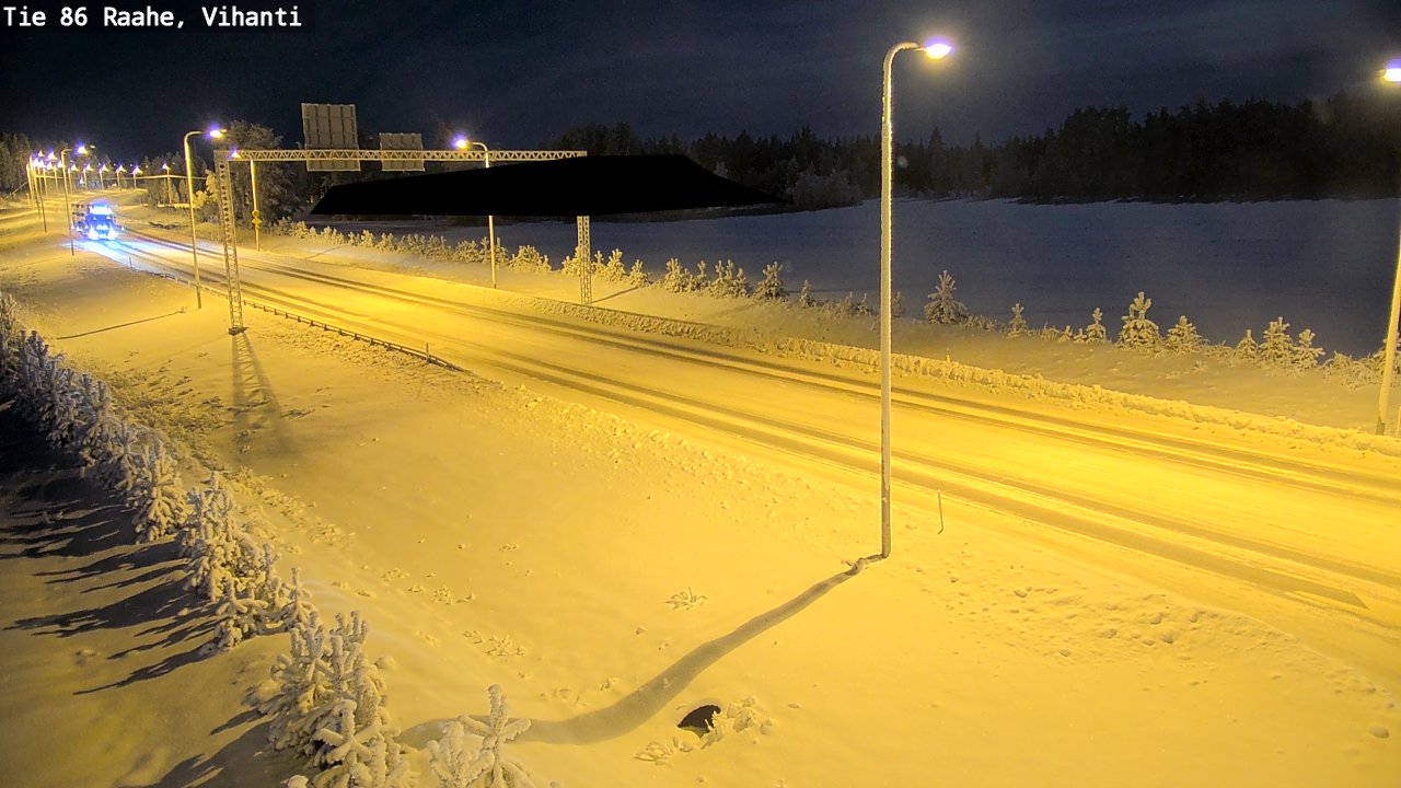 Weather Camera Image Road 86 Raahe, Vihanti, Raahe, Pohjois-Pohjanmaa