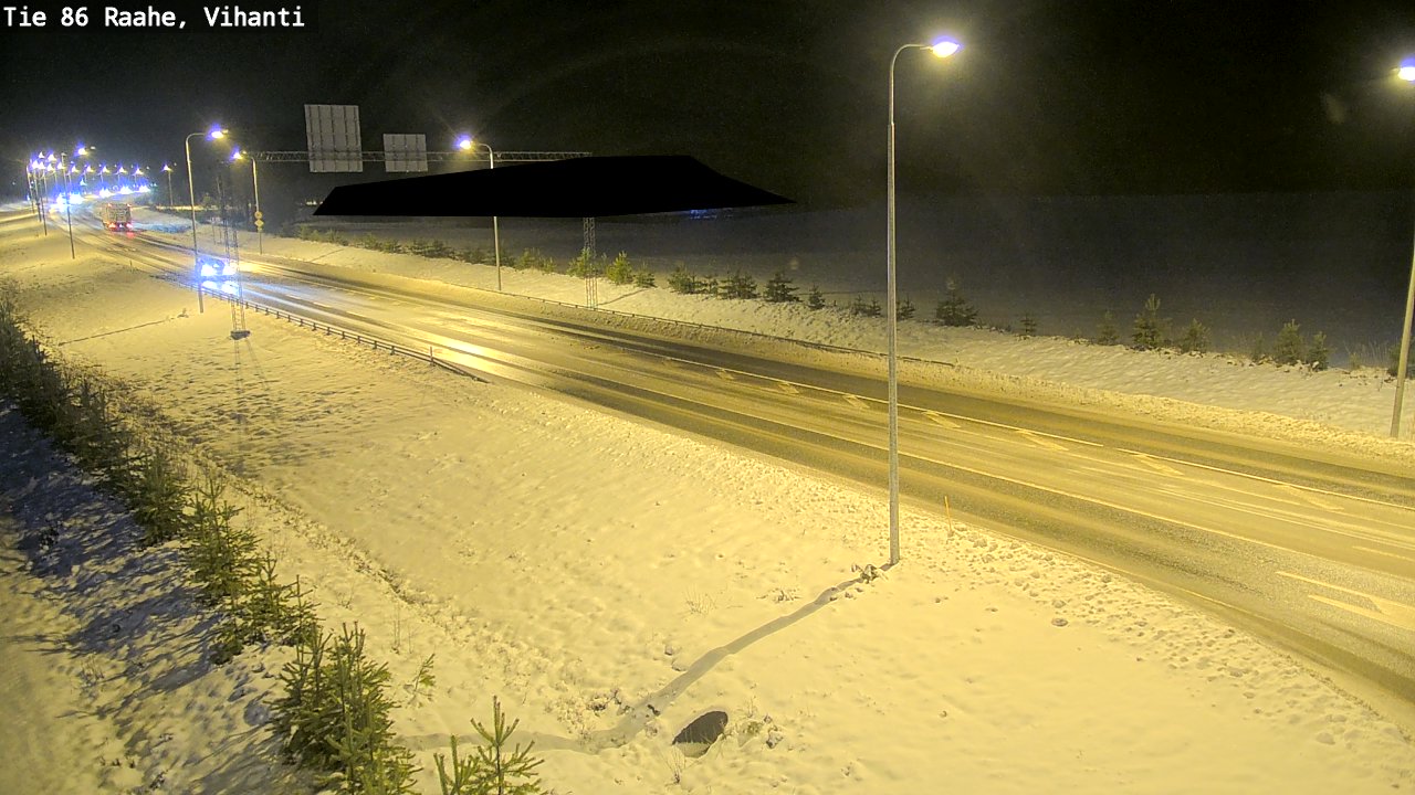 Weather Camera Image Road 86 Raahe, Vihanti, Raahe, Pohjois-Pohjanmaa