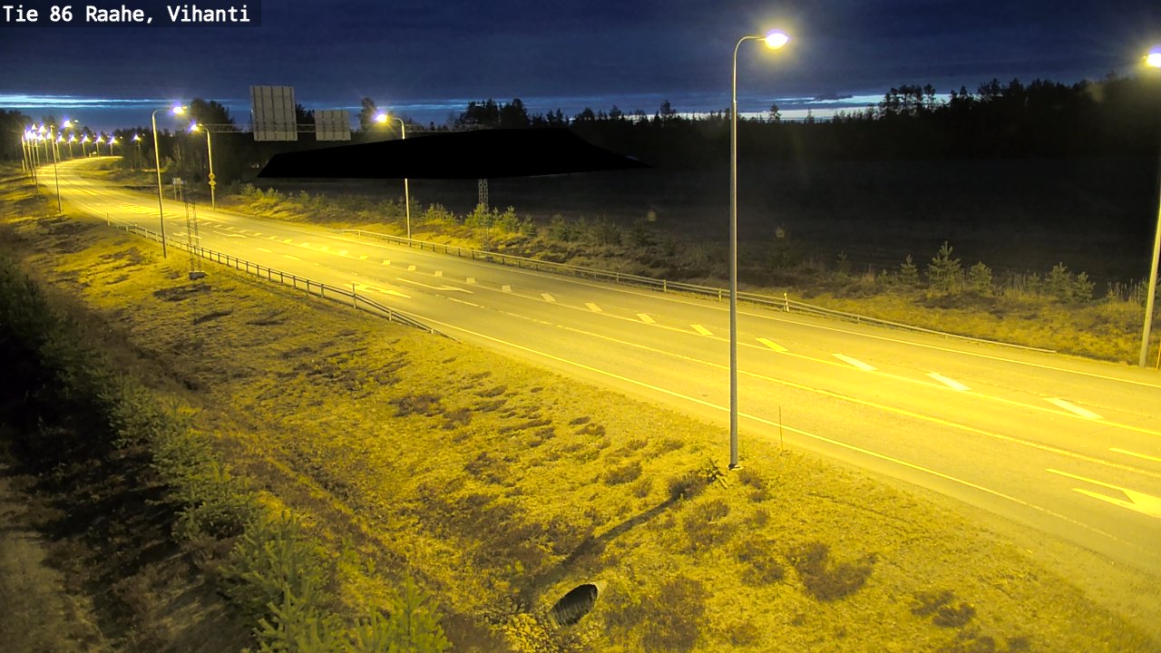 Weather Camera Image Väg 86 Raahe, Vihanti, Raahe, Pohjois-Pohjanmaa