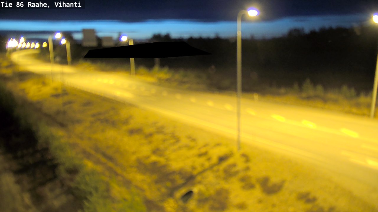 Weather Camera Image Väg 86 Raahe, Vihanti, Raahe, Pohjois-Pohjanmaa