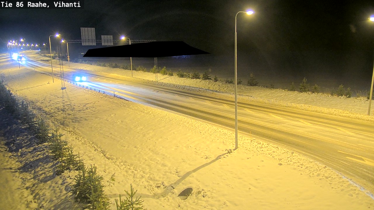 Weather Camera Image Väg 86 Raahe, Vihanti, Raahe, Pohjois-Pohjanmaa