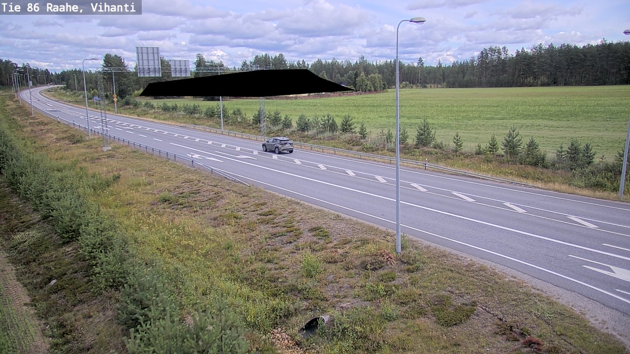 Weather Camera Image Road 86 Raahe, Vihanti, Raahe, Pohjois-Pohjanmaa