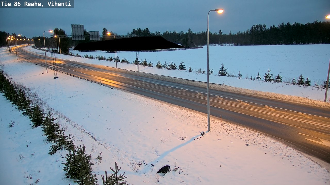 Weather Camera Image Road 86 Raahe, Vihanti, Raahe, Pohjois-Pohjanmaa