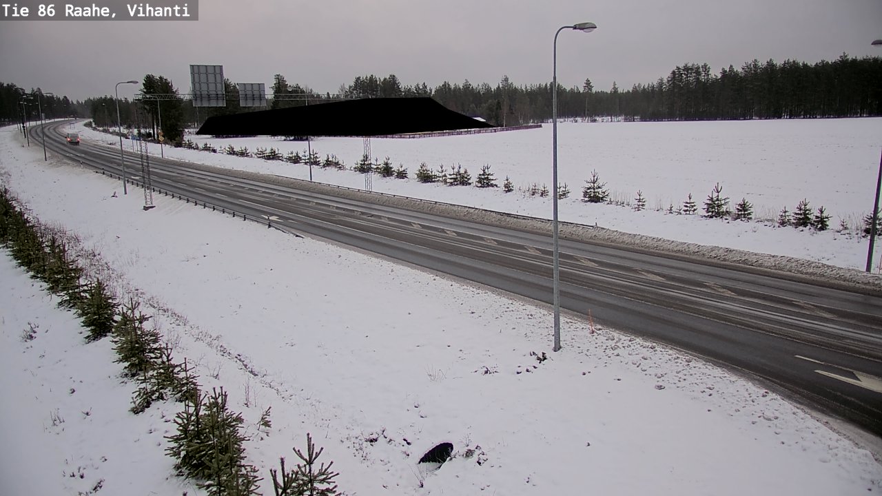 Weather Camera Image Väg 86 Raahe, Vihanti, Raahe, Pohjois-Pohjanmaa