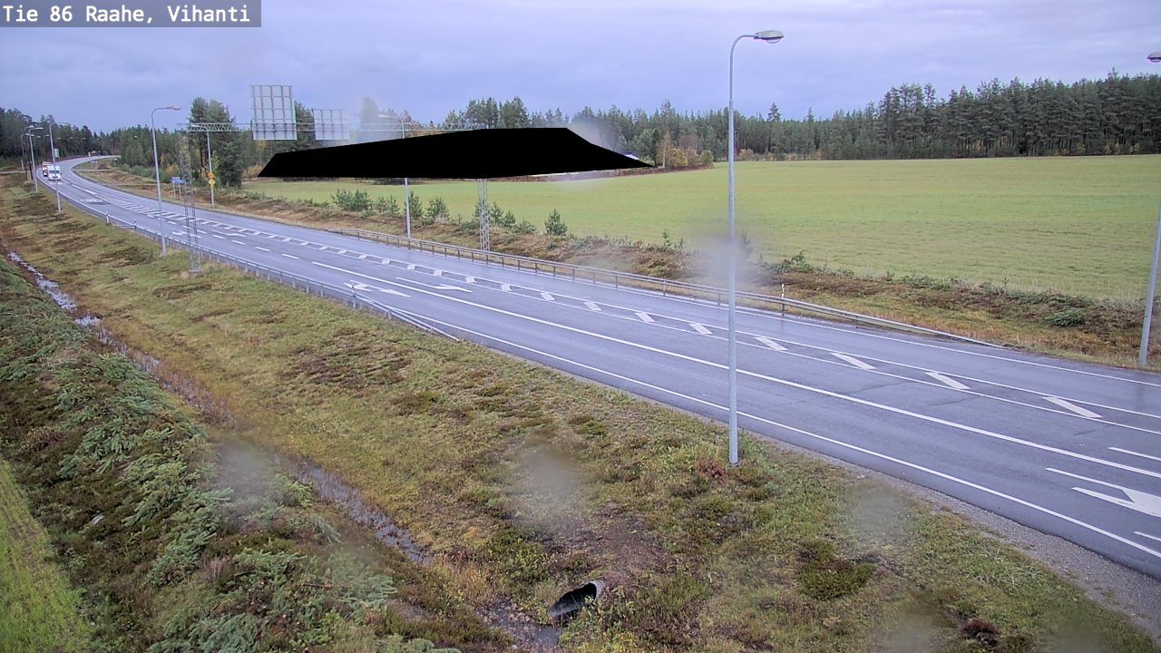 Weather Camera Image Väg 86 Raahe, Vihanti, Raahe, Pohjois-Pohjanmaa