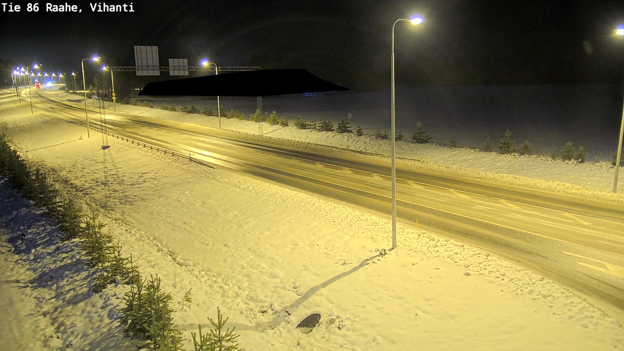 Weather Camera Image Road 86 Raahe, Vihanti, Raahe, Pohjois-Pohjanmaa