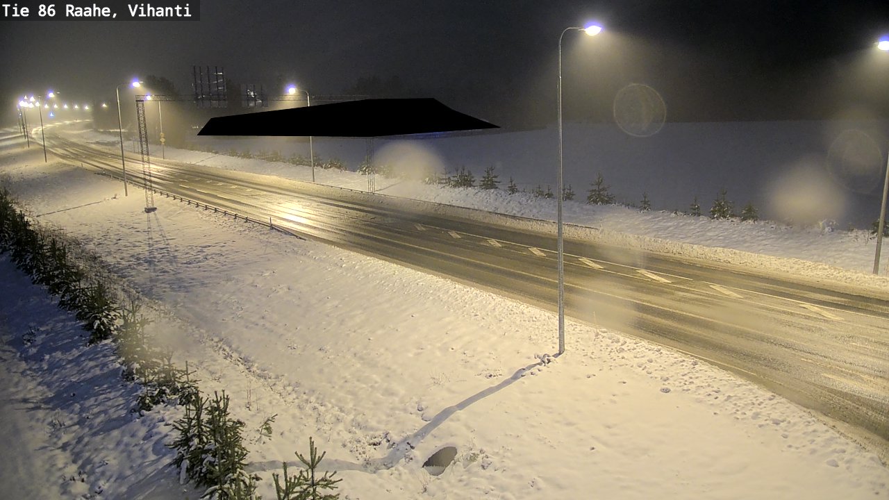Weather Camera Image Väg 86 Raahe, Vihanti, Raahe, Pohjois-Pohjanmaa
