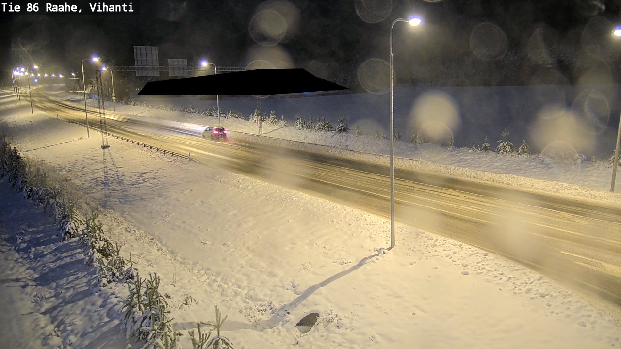 Weather Camera Image Väg 86 Raahe, Vihanti, Raahe, Pohjois-Pohjanmaa