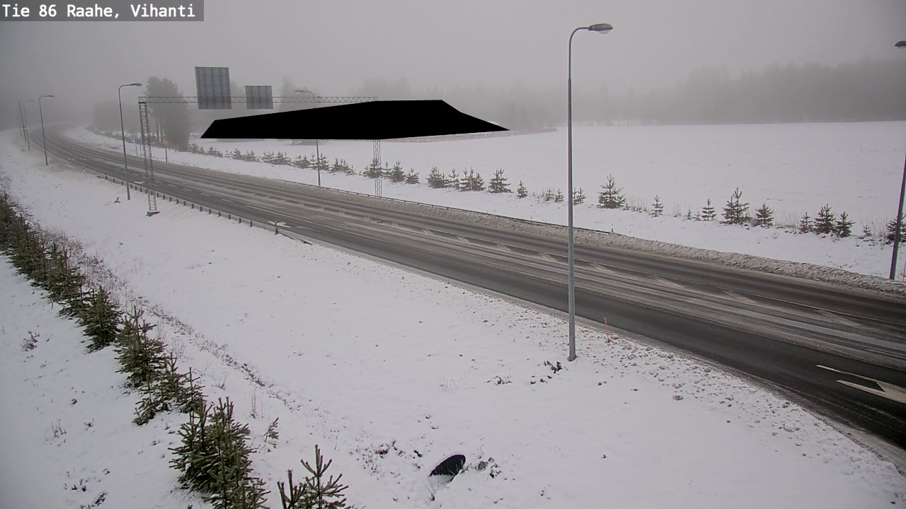 Weather Camera Image Väg 86 Raahe, Vihanti, Raahe, Pohjois-Pohjanmaa