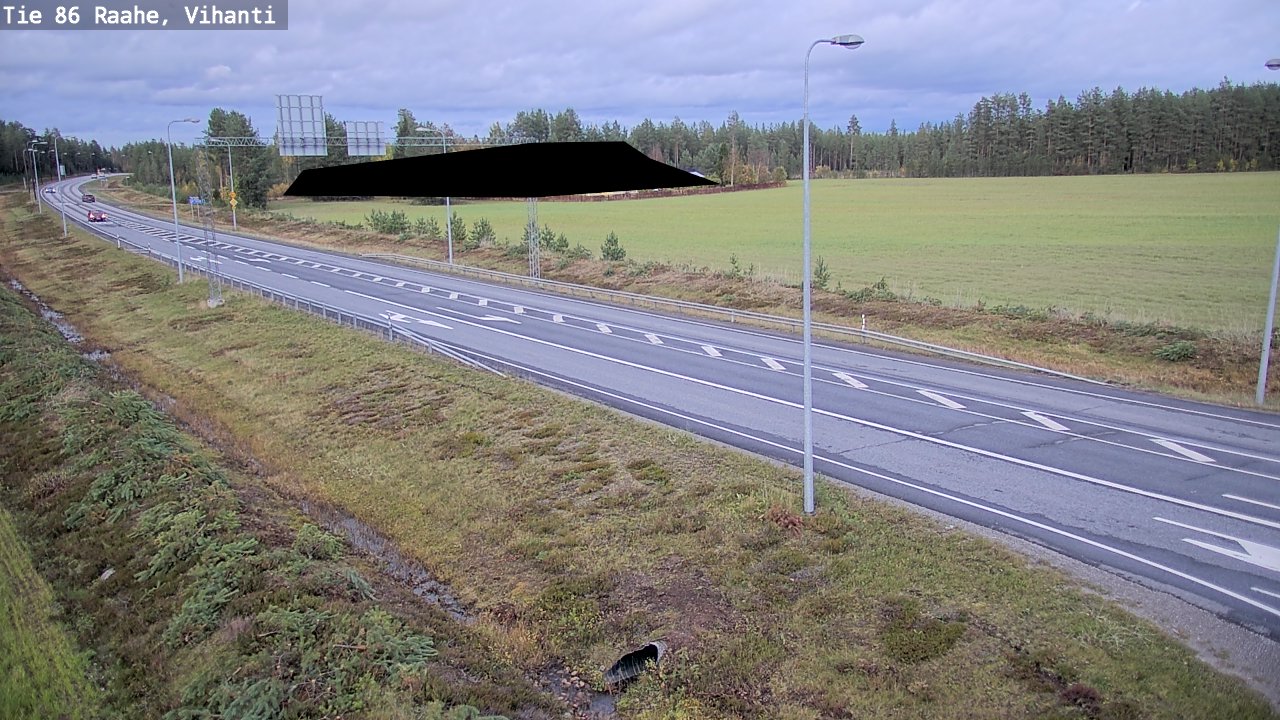 Weather Camera Image Väg 86 Raahe, Vihanti, Raahe, Pohjois-Pohjanmaa