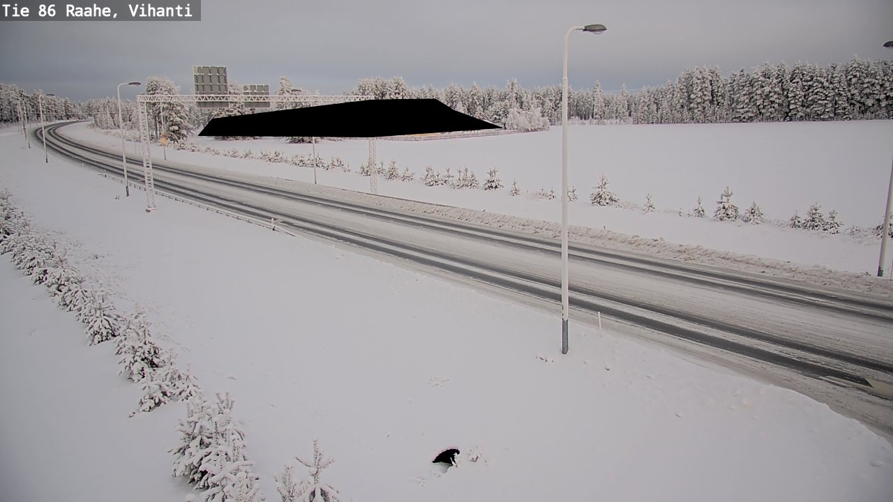 Weather Camera Image Väg 86 Raahe, Vihanti, Raahe, Pohjois-Pohjanmaa