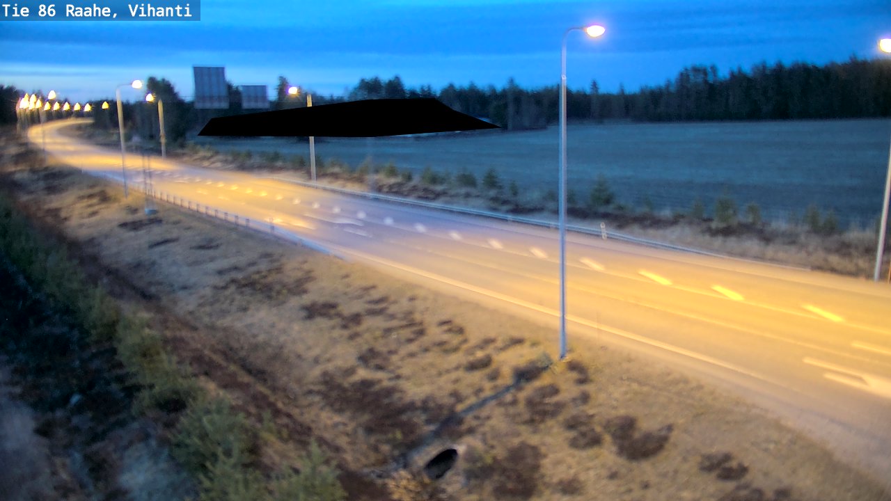 Weather Camera Image Road 86 Raahe, Vihanti, Raahe, Pohjois-Pohjanmaa